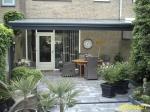 Veranda-Terrasoverkapping-ronde gootsierlijst-Verstevigingsbalk, Vlijmen