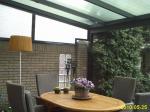 Veranda-Terrasoverkapping-ronde gootsierlijst-Verstevigingsbalk, Vlijmen