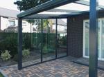 Veranda, Terrasoverkapping, Profiline, Aluminium zijwand met veiligheidsglas, Lith